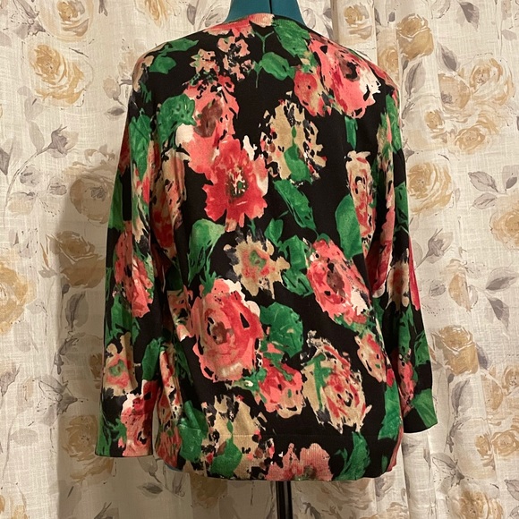 Talbots floral sweater - Picture 2 of 4